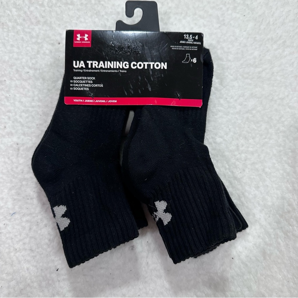 Youth Under Armour Black Socks
